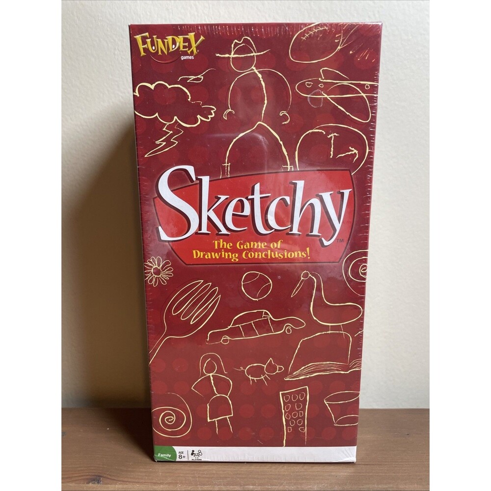 NEW Fundex SKETCHY The Game of Drawing Conclusions Board Game 8+ Family Doodle